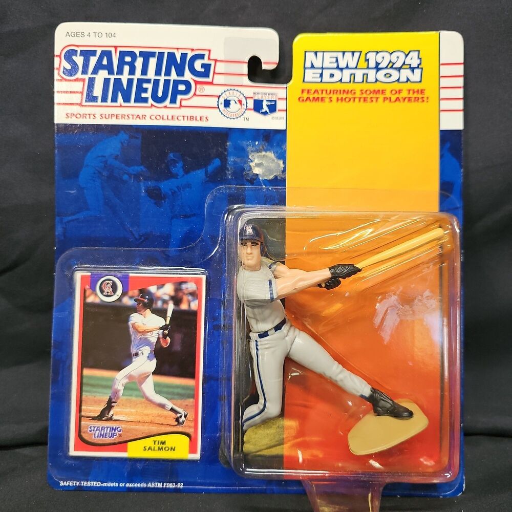 Tim Salmon 1994 Kenner Starting Lineup MLB Action Figure & Baseball Card